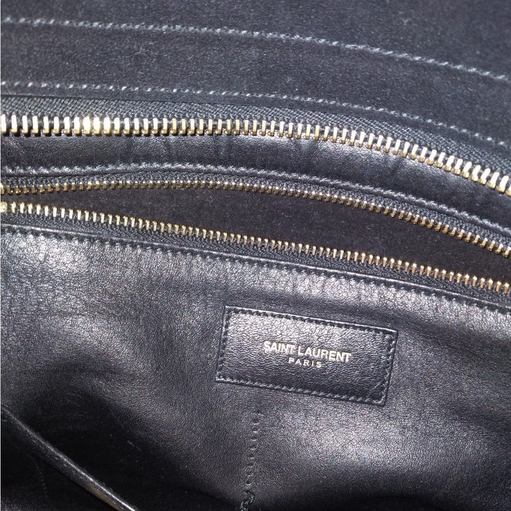 Saint Laurent Suede Cabas Handbag - Picture 2 of 7